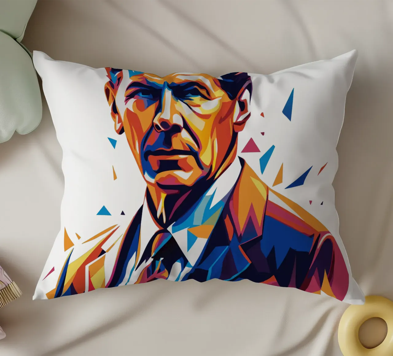 Ronald Reagan WPAP Pop Art cuscino da vectorartnesia