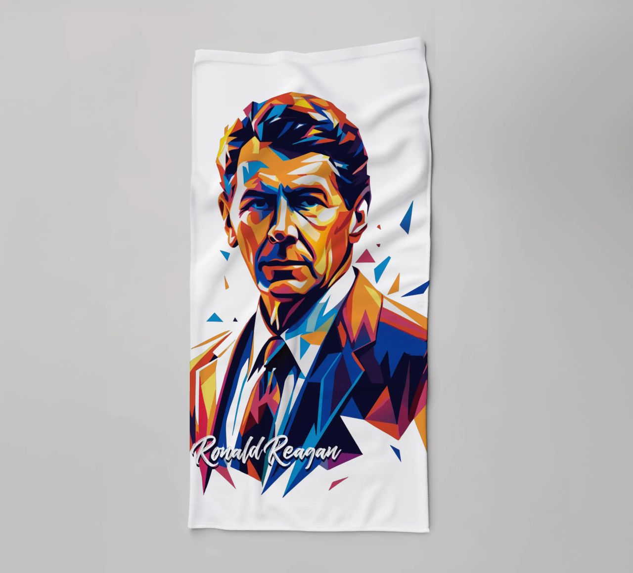 Ronald Reagan WPAP Pop Art asciugamano da bagno da vectorartnesia