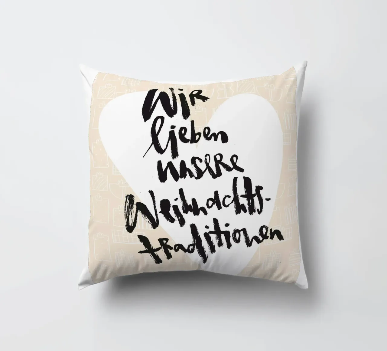 Weihnachtstraditionen cuscino da Brushmeetspaper