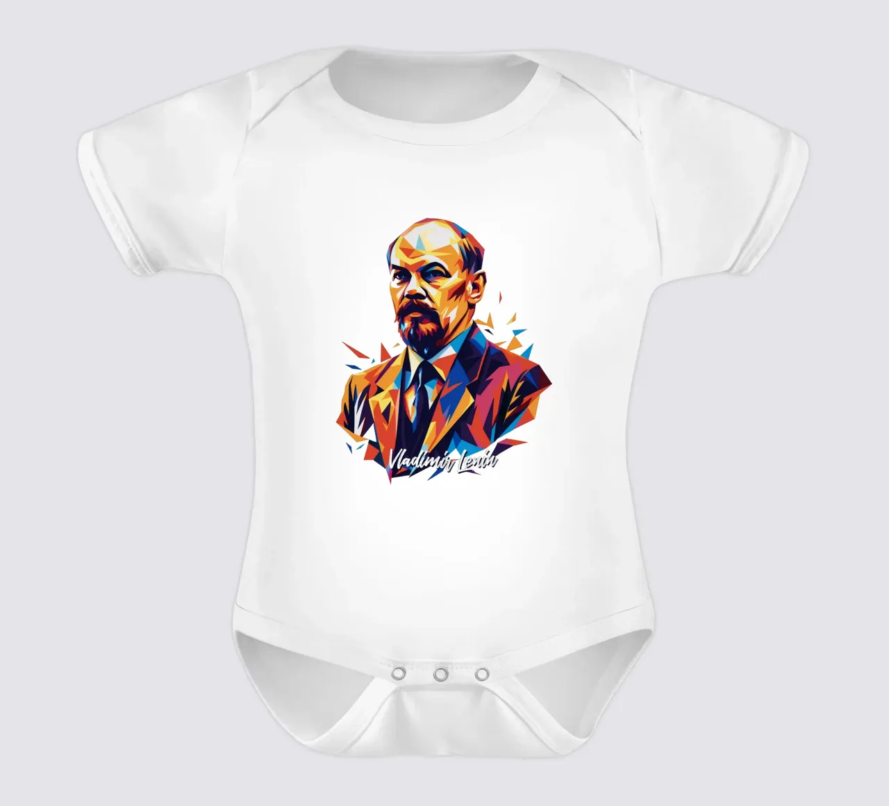 Vladimir Lenin WPAP Pop Art body neonato maniche corte da vectorartnesia