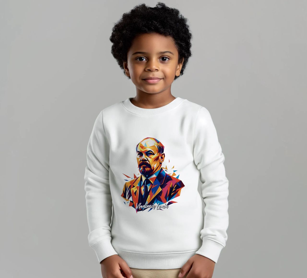 Vladimir Lenin WPAP Pop Art felpa bambino da vectorartnesia