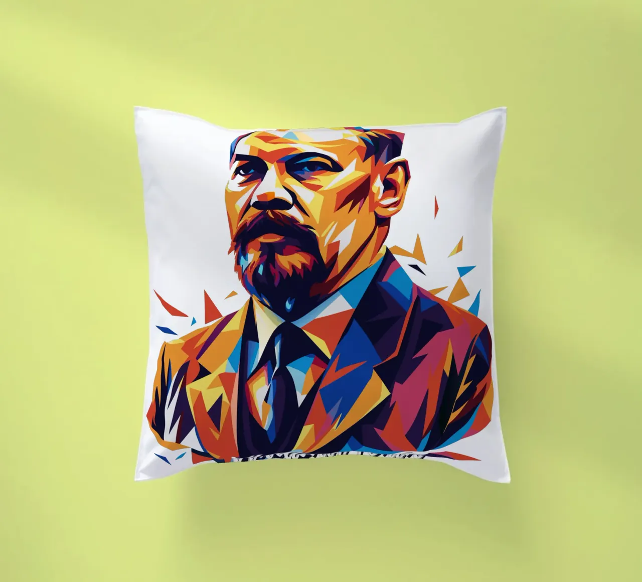 Vladimir Lenin WPAP Pop Art cojín de vectorartnesia