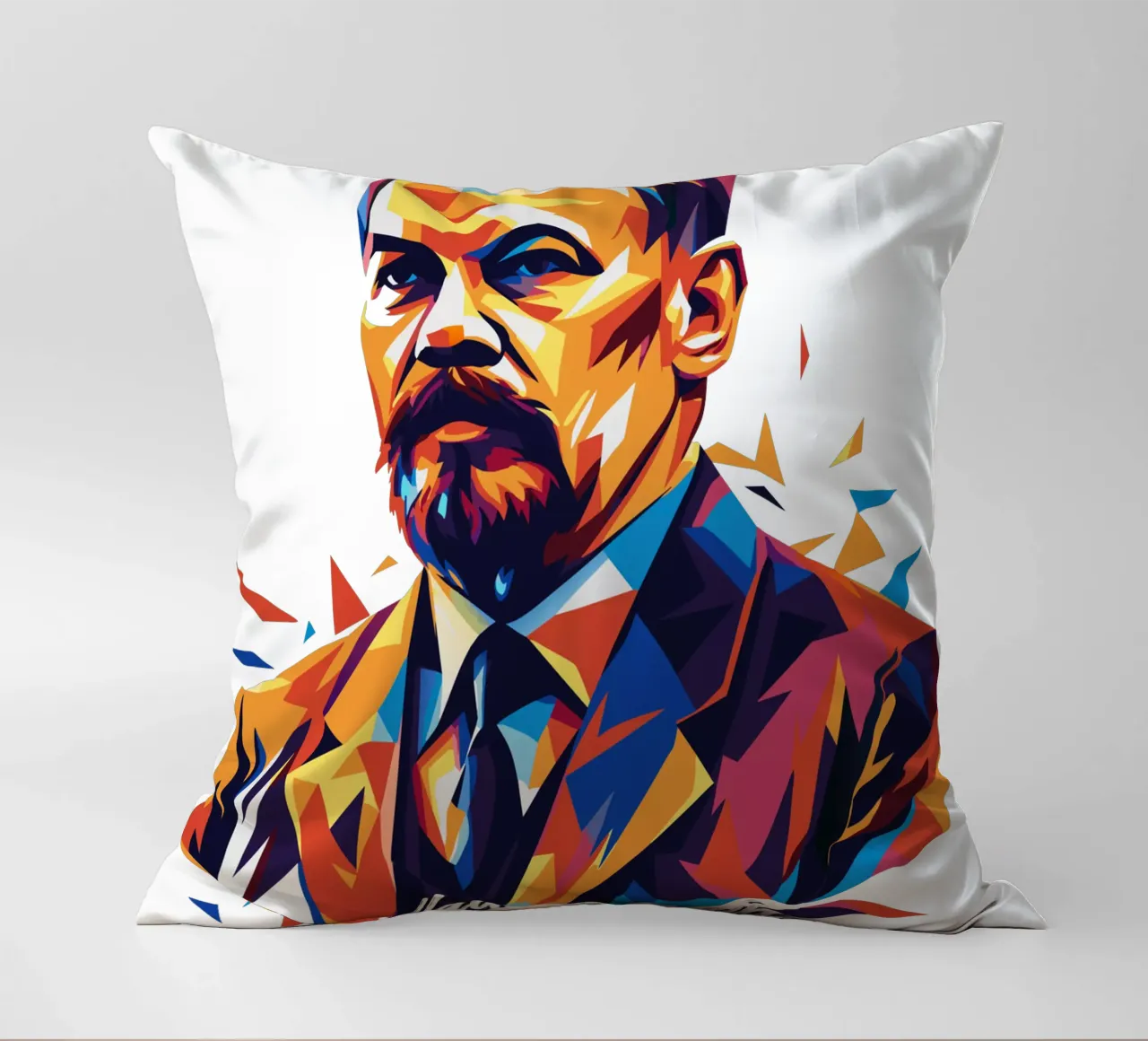 Vladimir Lenin WPAP Pop Art cuscino da vectorartnesia