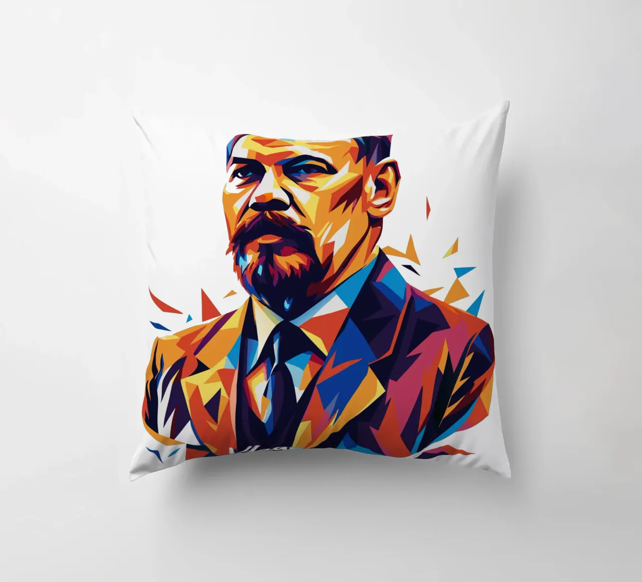 Vladimir Lenin WPAP Pop Art cuscino da vectorartnesia