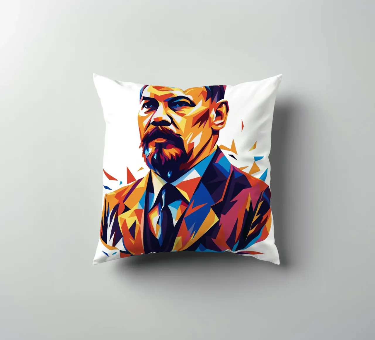Vladimir Lenin WPAP Pop Art cuscino da vectorartnesia