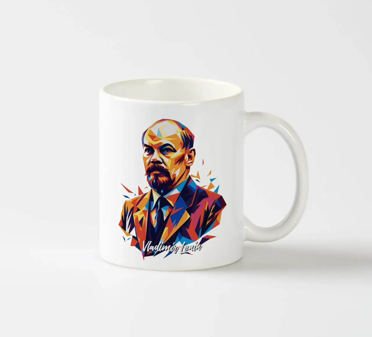 Vladimir Lenin WPAP Pop Art Keramik Tasse von vectorartnesia