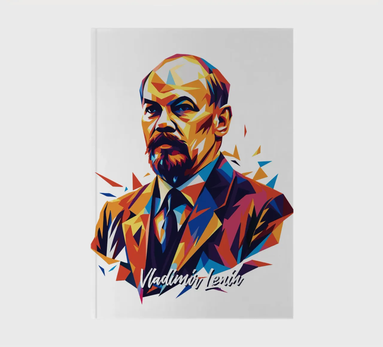 Vladimir Lenin WPAP Pop Art notebook by vectorartnesia