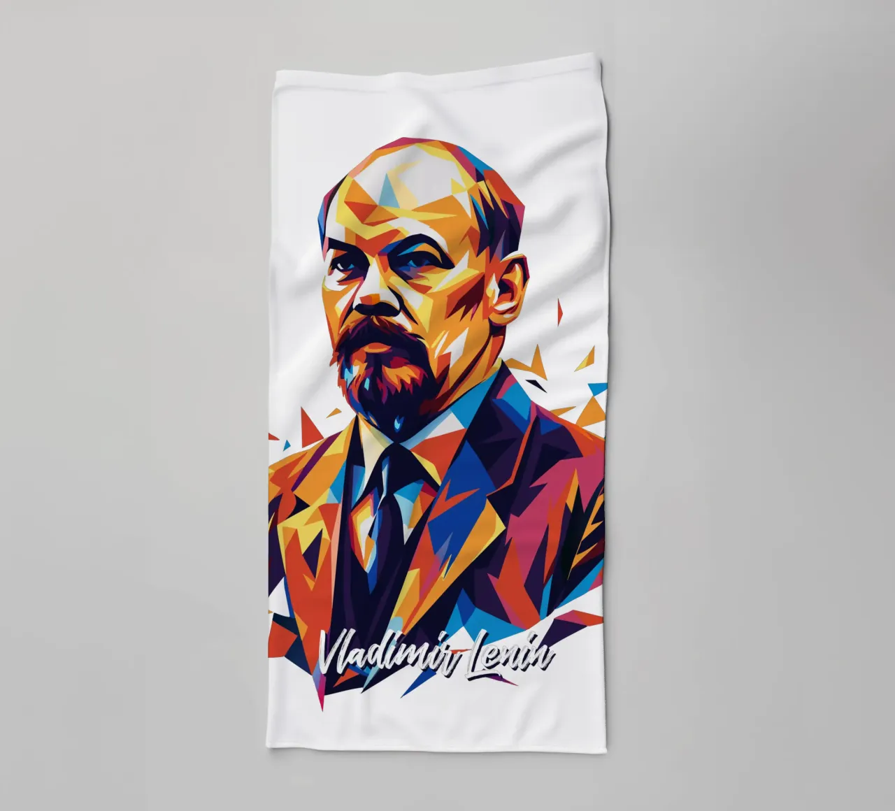 Vladimir Lenin WPAP Pop Art asciugamano da bagno da vectorartnesia