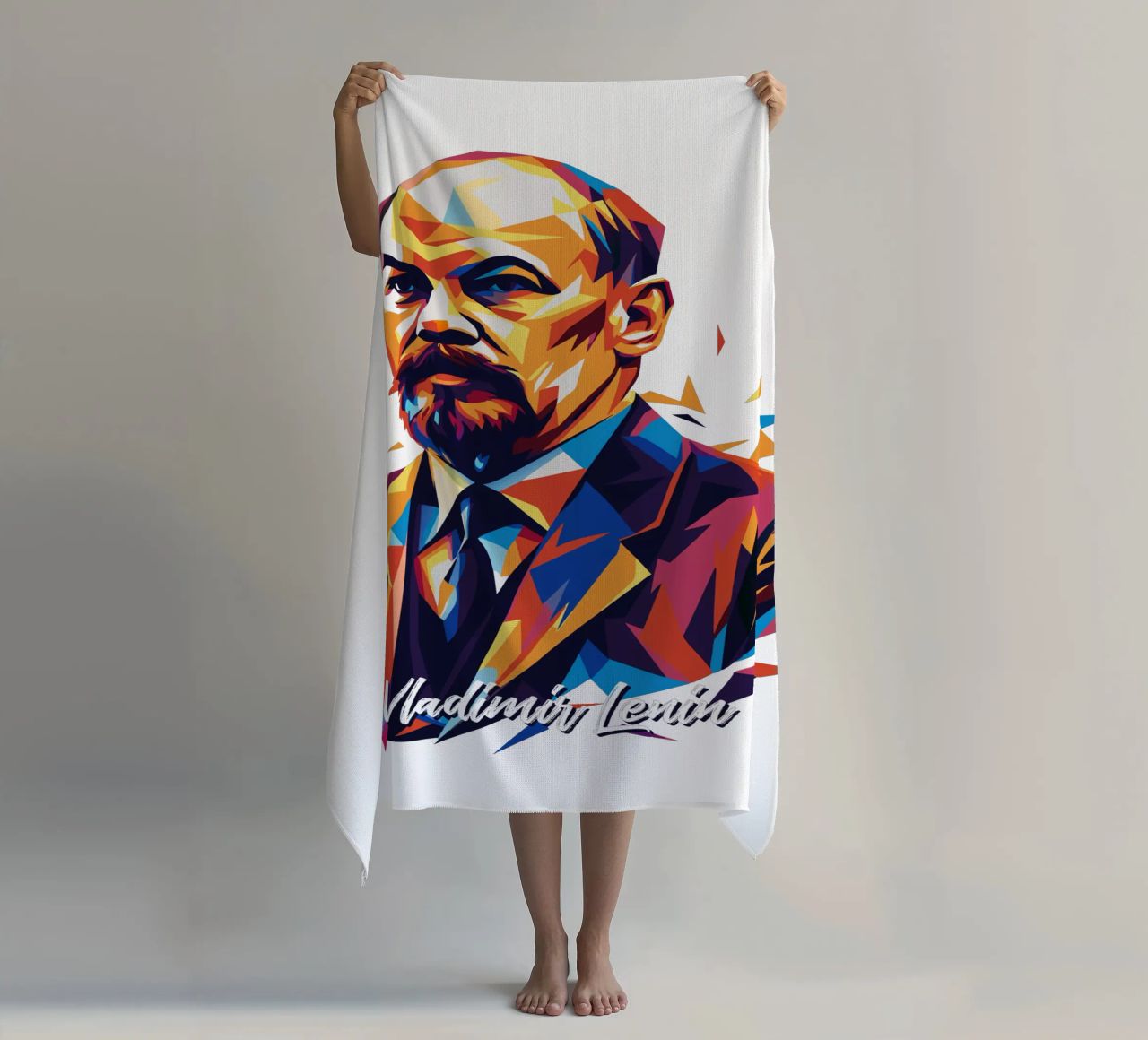 Vladimir Lenin WPAP Pop Art telo mare da vectorartnesia