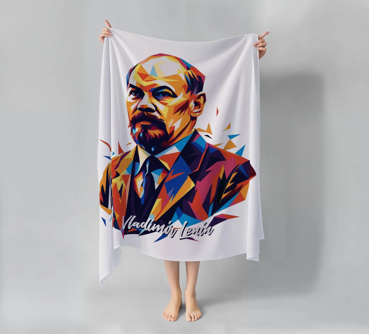 Vladimir Lenin WPAP Pop Art telo mare da vectorartnesia
