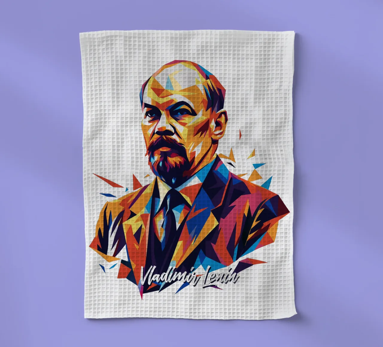 Vladimir Lenin WPAP Pop Art canovaccio da cucina da vectorartnesia