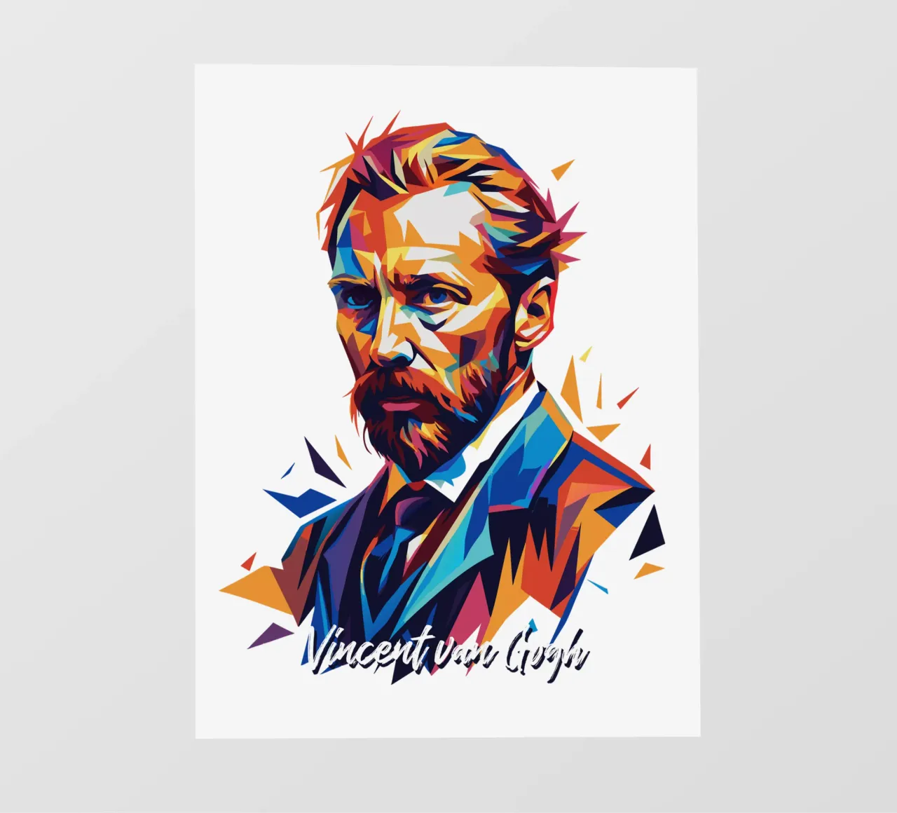 Vincent van Gogh WPAP Pop Art photo wallpaper by vectorartnesia