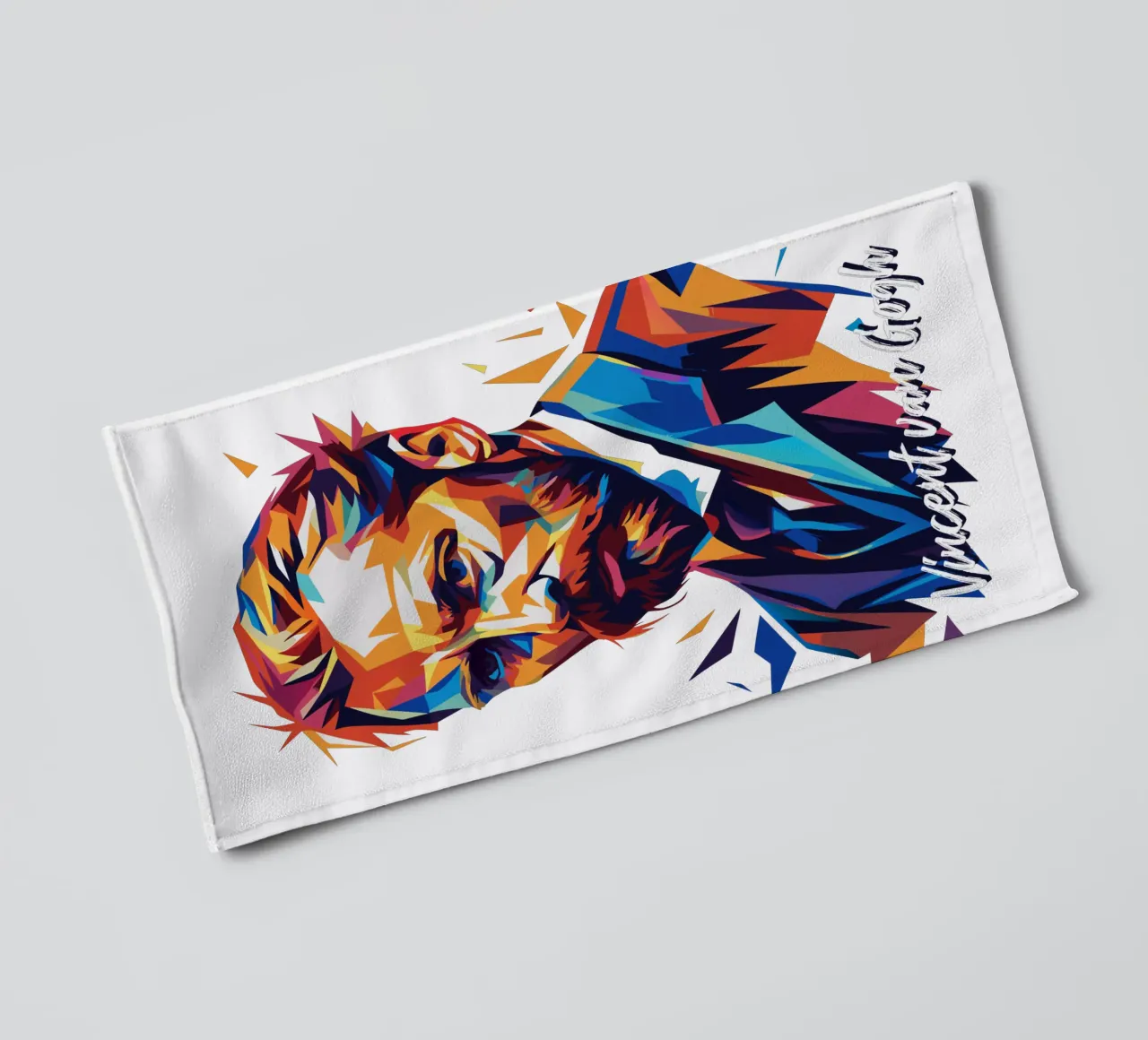 Vincent van Gogh WPAP Pop Art towel by vectorartnesia
