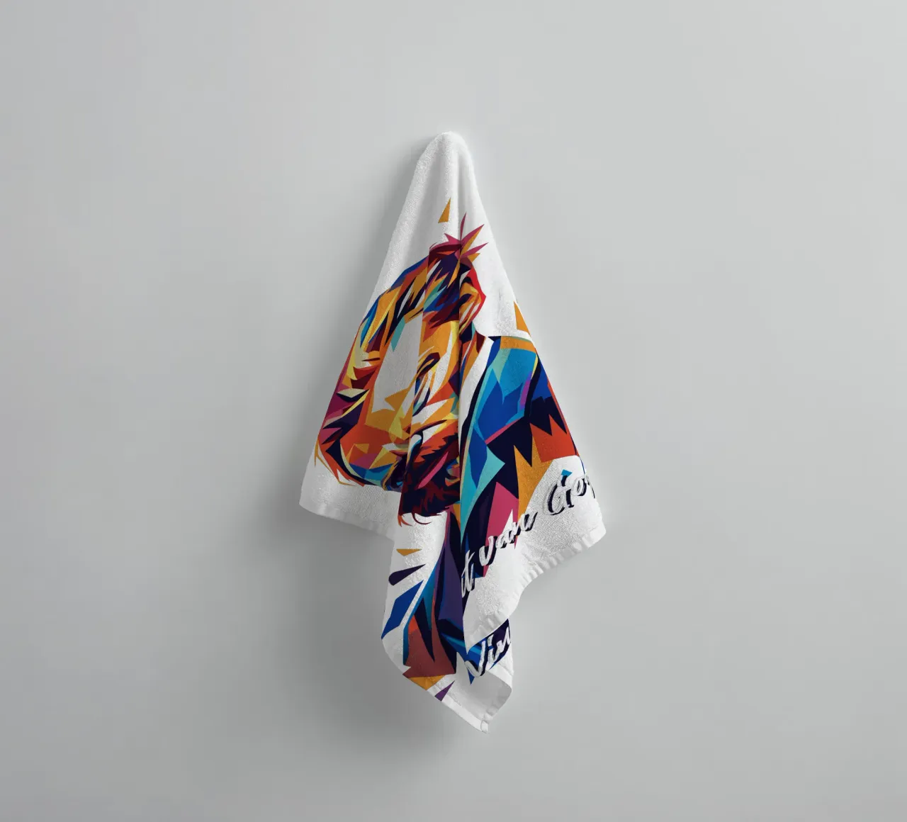 Vincent van Gogh WPAP Pop Art towel by vectorartnesia