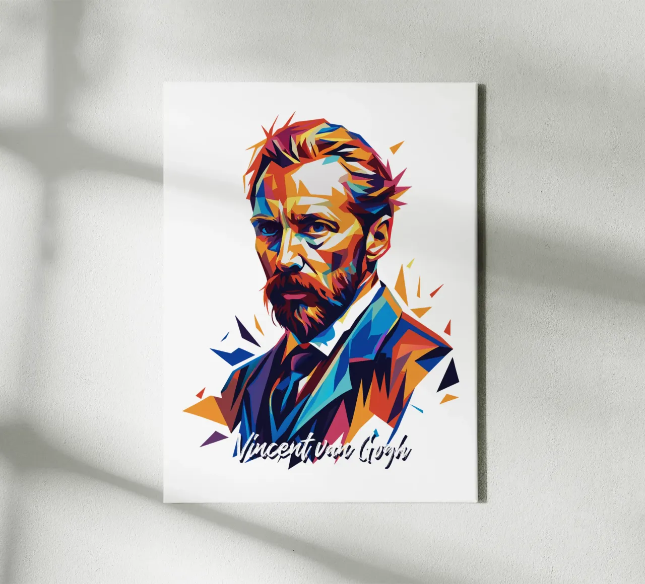 Vincent van Gogh WPAP Pop Art canvas by vectorartnesia