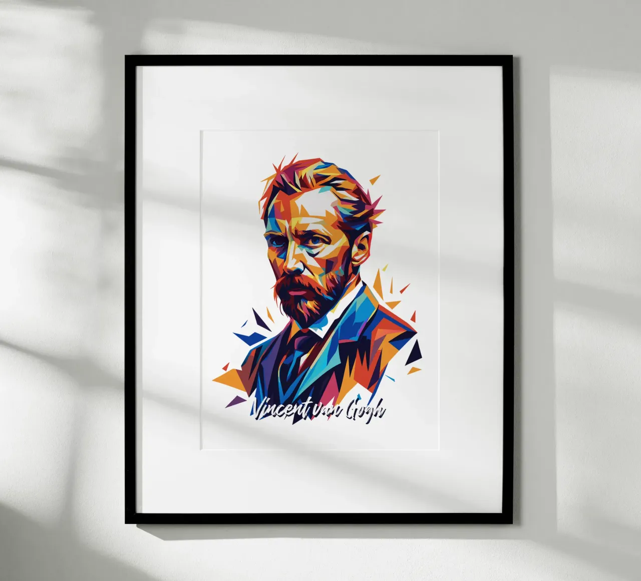 Vincent van Gogh WPAP Pop Art poster by vectorartnesia