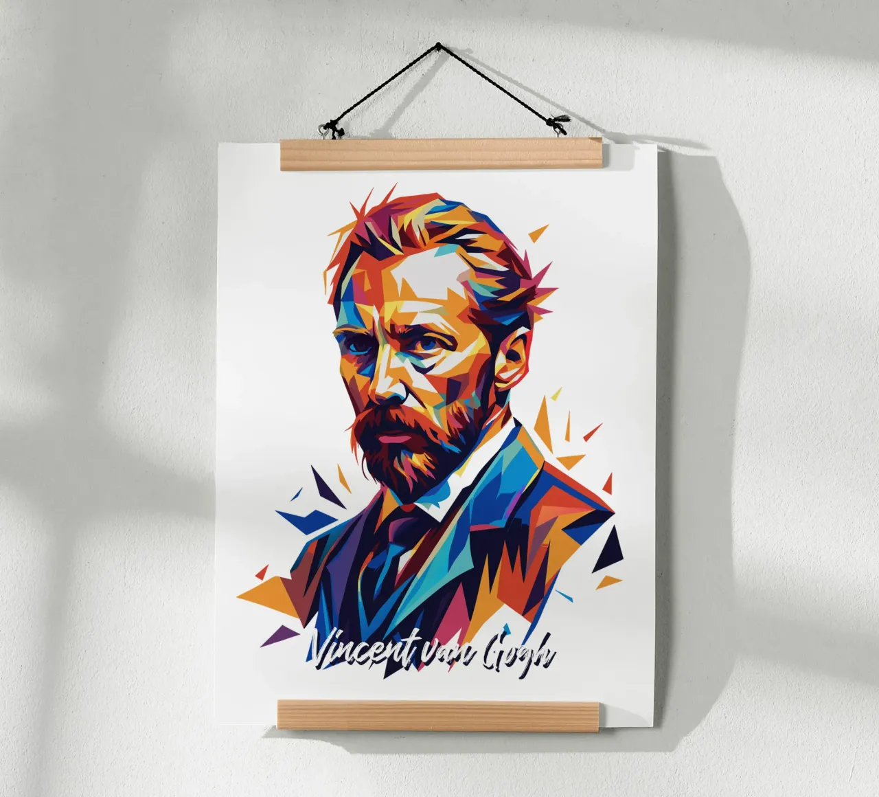 Vincent van Gogh WPAP Pop Art poster by vectorartnesia