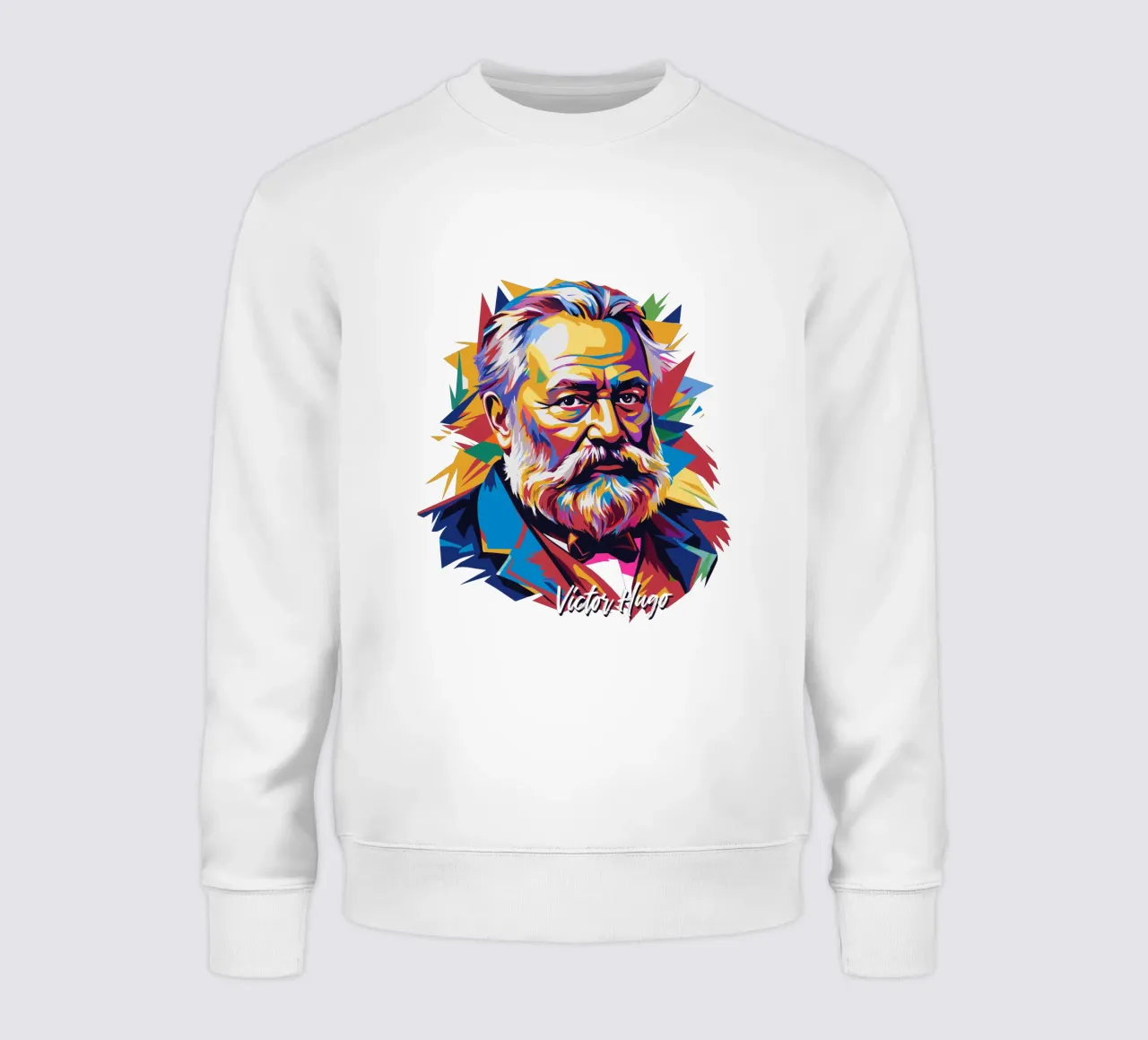 Victor Hugo WPAP Pop Art felpa da vectorartnesia