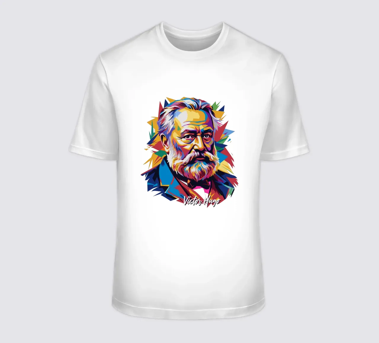 Victor Hugo WPAP Pop Art camiseta de vectorartnesia