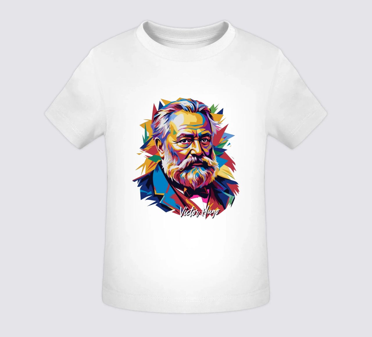 Victor Hugo WPAP Pop Art maglietta neonato da vectorartnesia