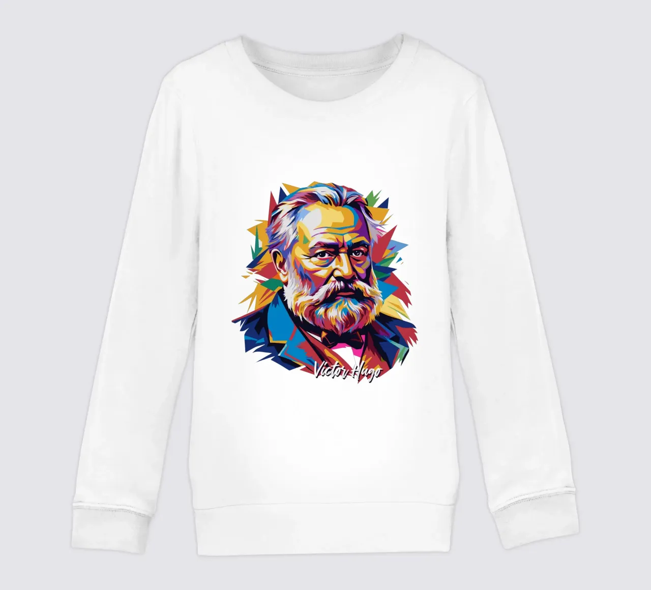 Victor Hugo WPAP Pop Art felpa bambino da vectorartnesia