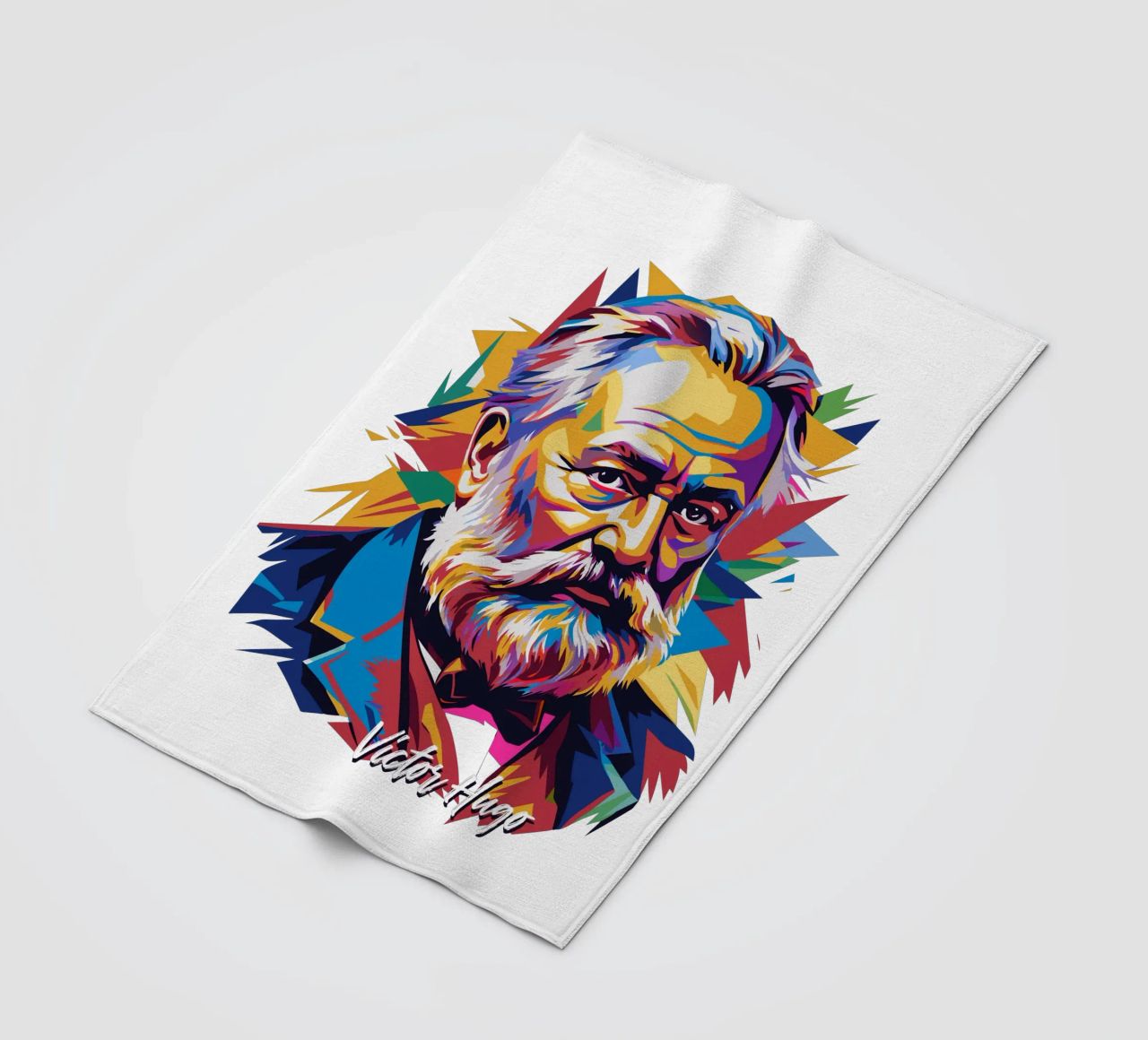 Victor Hugo WPAP Pop Art coperta in pile da vectorartnesia