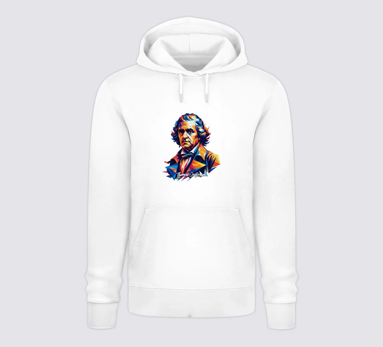 Thomas Jefferson WPAP Pop Art felpa con cappuccio da vectorartnesia