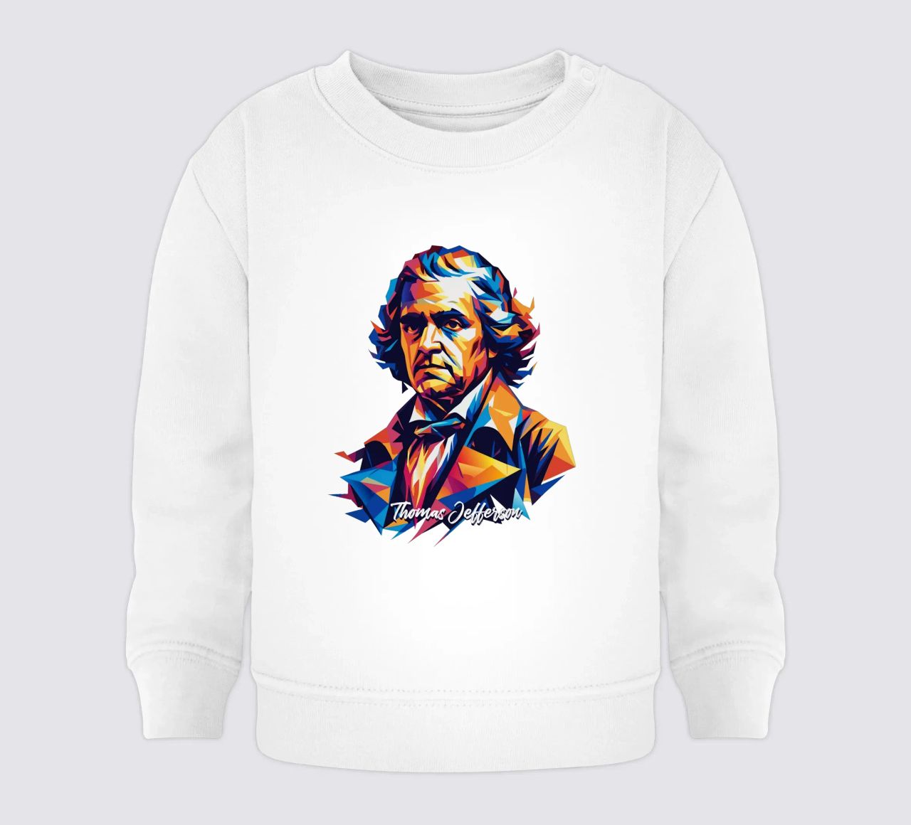 Thomas Jefferson WPAP Pop Art felpa neonato da vectorartnesia