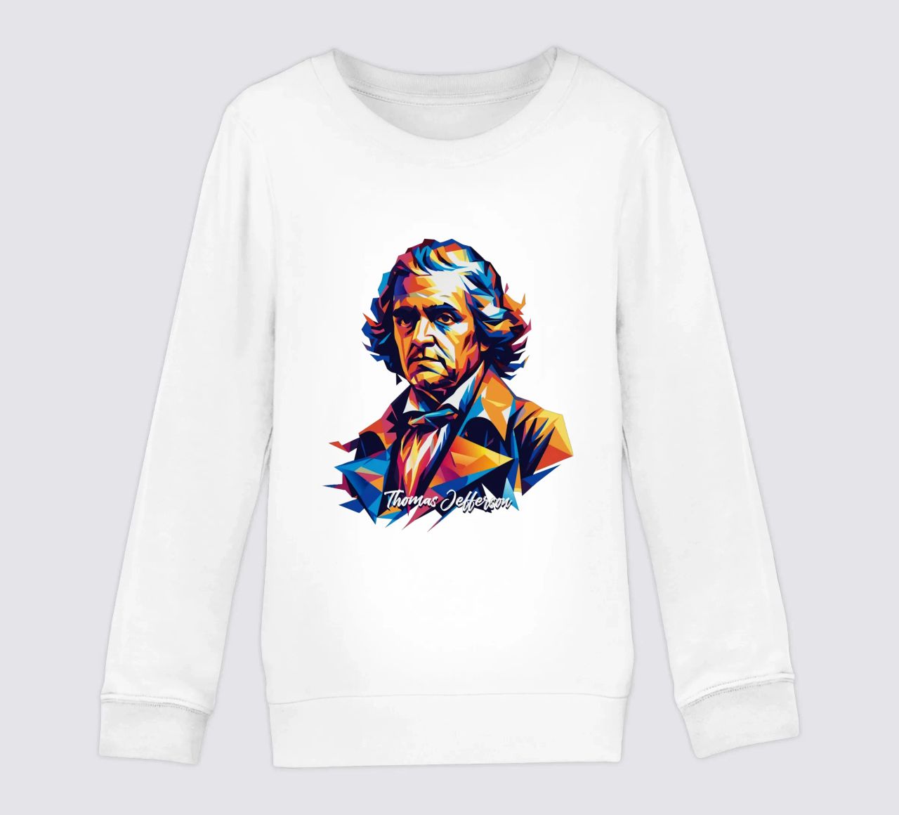 Thomas Jefferson WPAP Pop Art felpa bambino da vectorartnesia