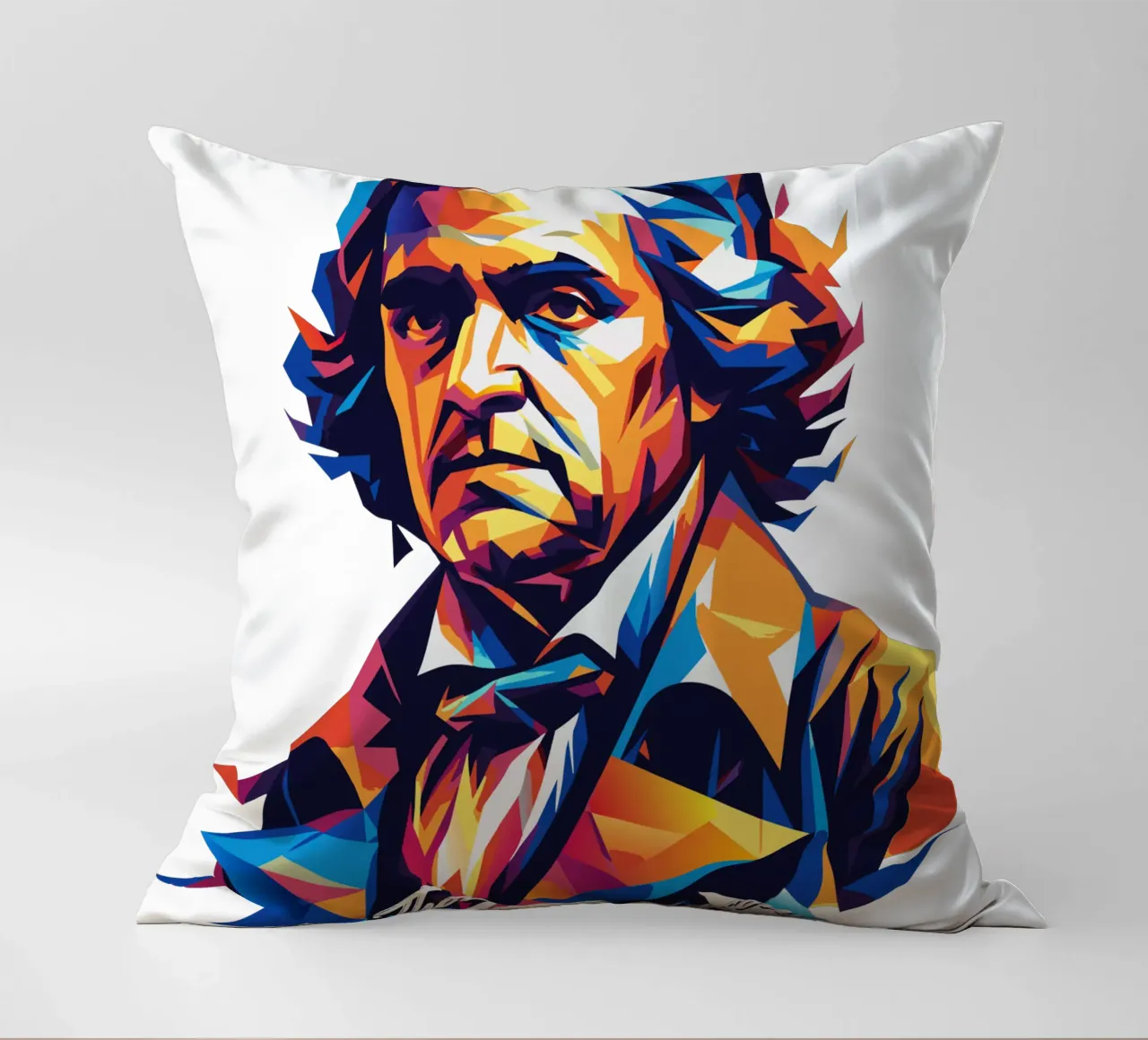 Thomas Jefferson WPAP Pop Art cuscino da vectorartnesia