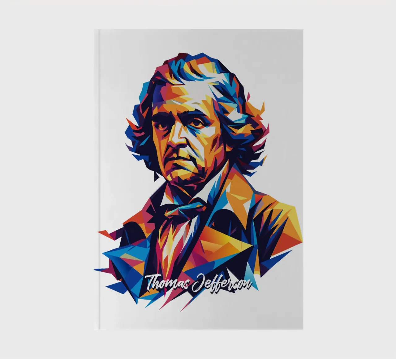 Thomas Jefferson WPAP Pop Art diario da vectorartnesia