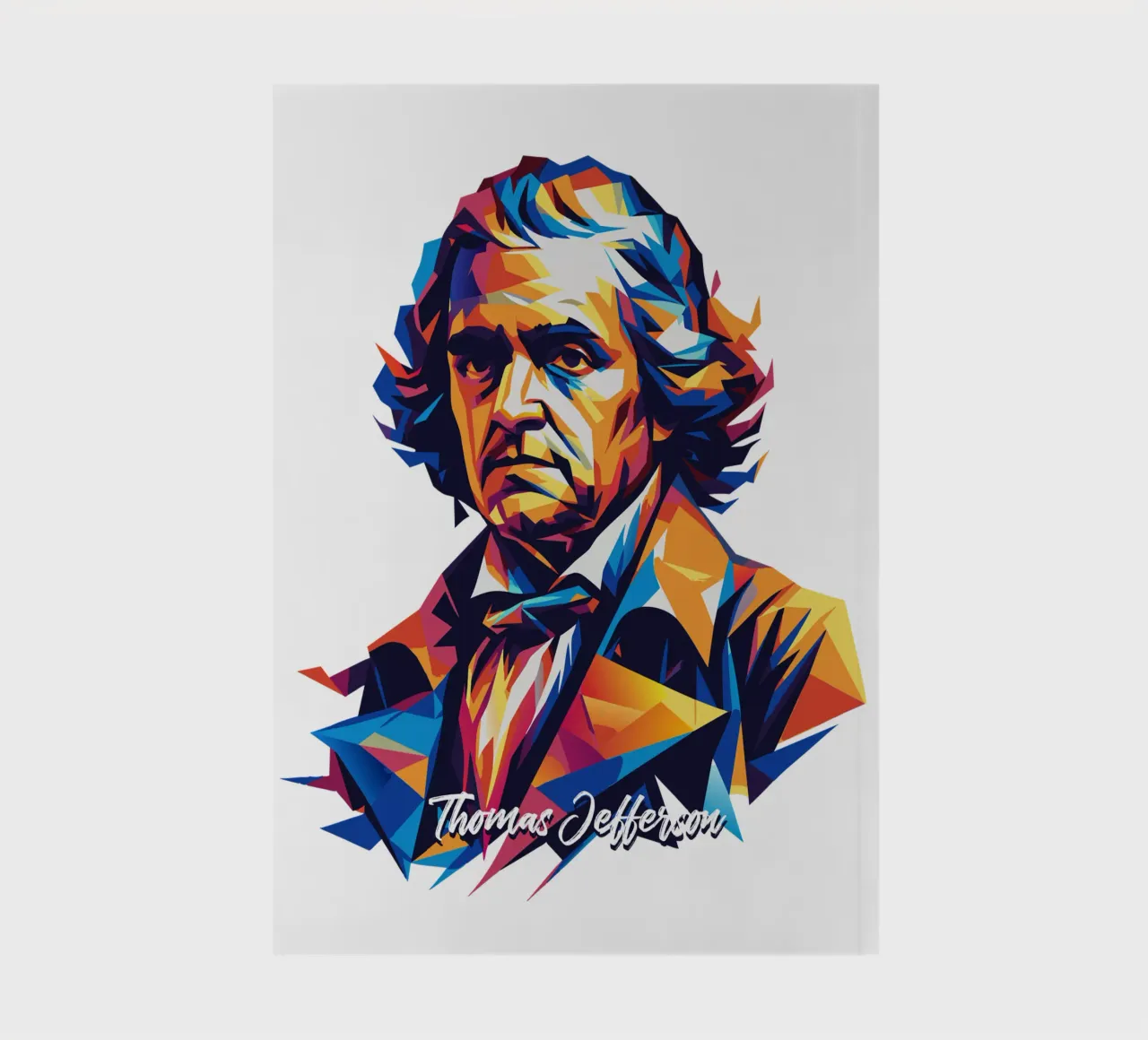 Thomas Jefferson WPAP Pop Art diario da vectorartnesia
