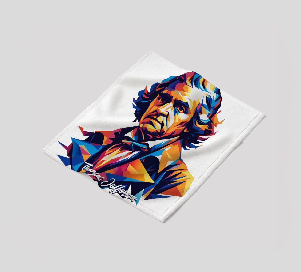 Thomas Jefferson WPAP Pop Art coperta in pile da vectorartnesia