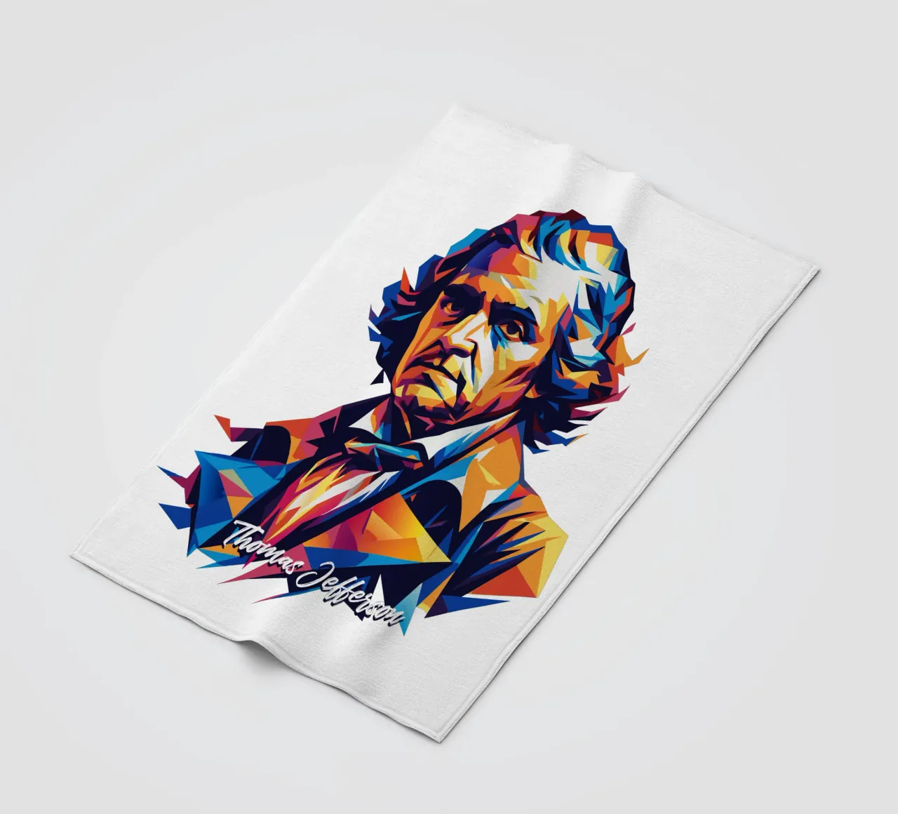 Thomas Jefferson WPAP Pop Art coperta in pile da vectorartnesia