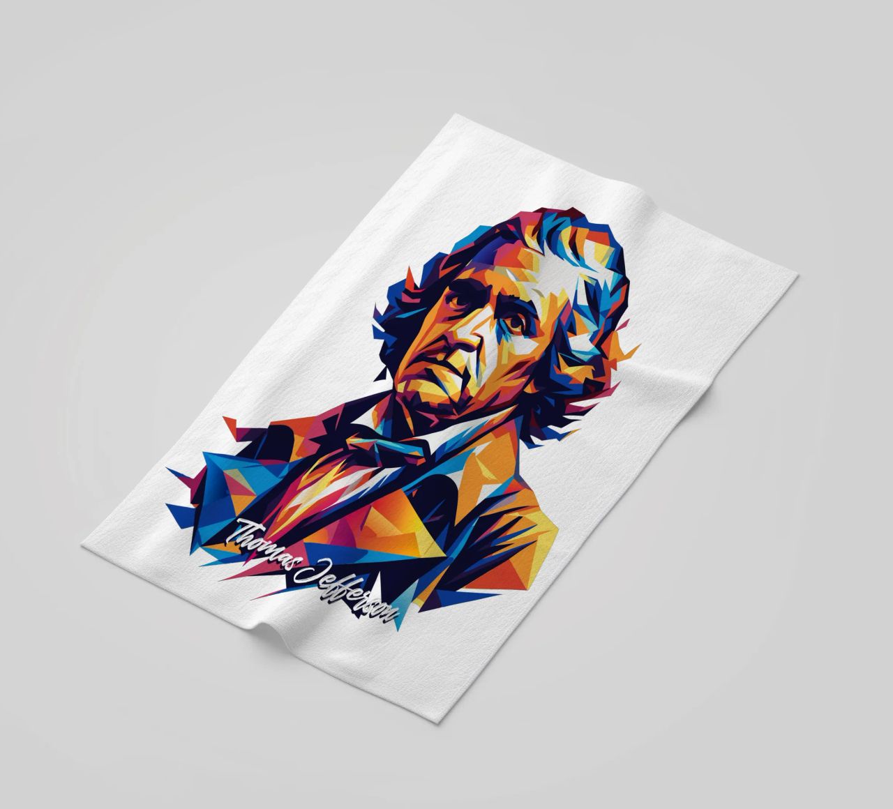 Thomas Jefferson WPAP Pop Art telo mare da vectorartnesia
