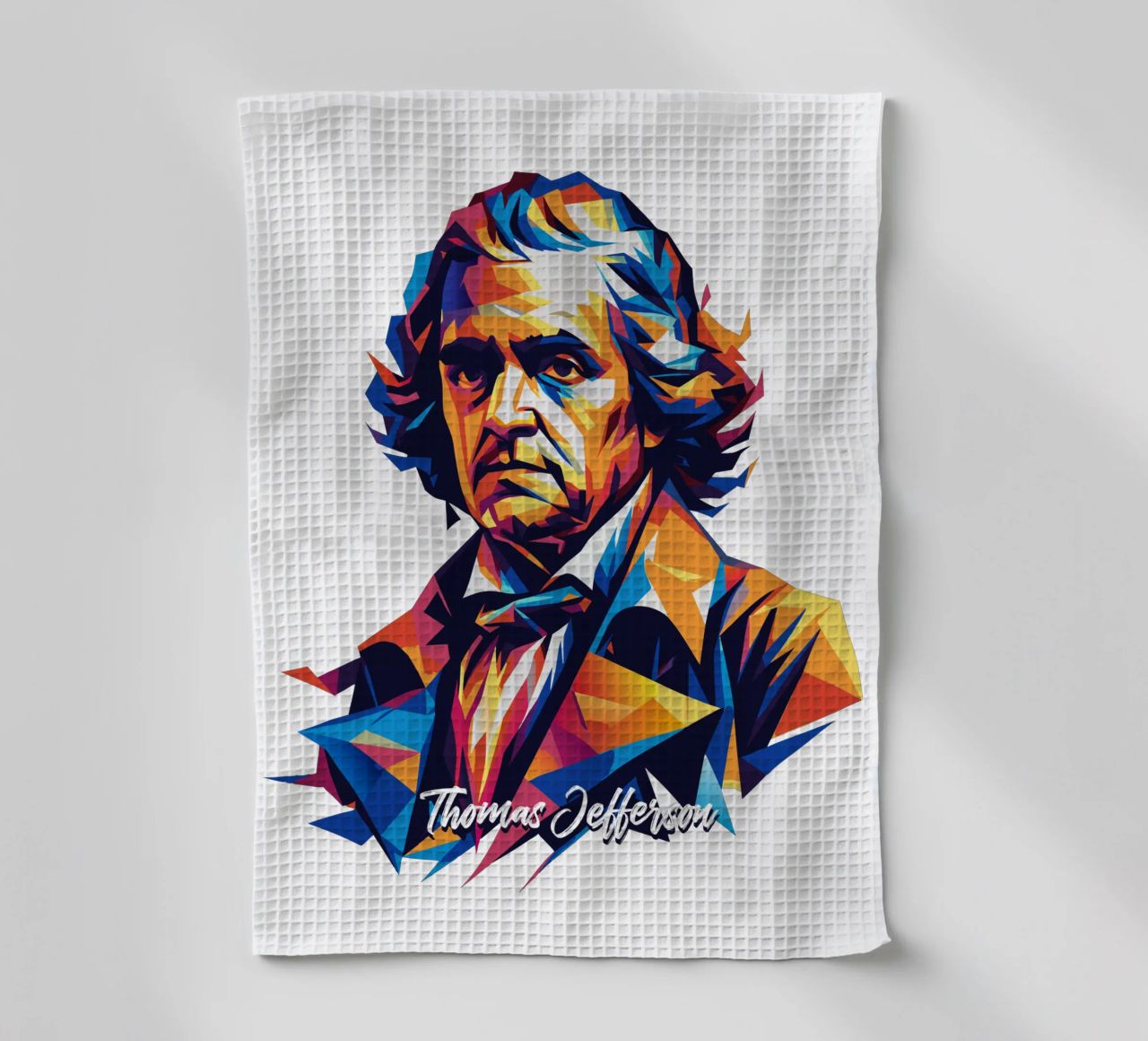 Thomas Jefferson WPAP Pop Art canovaccio da cucina da vectorartnesia