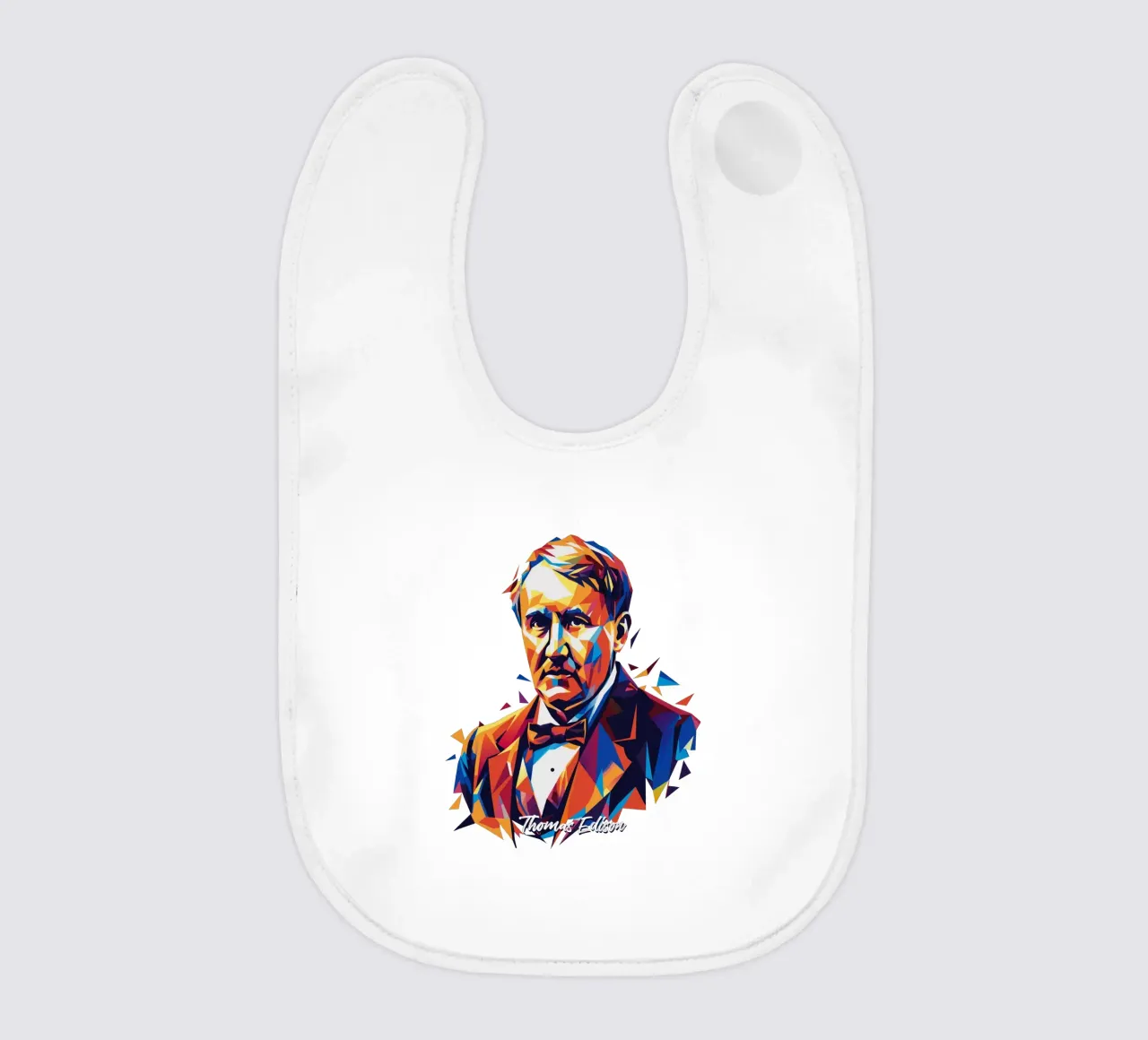 Thomas Edison WPAP Pop Art bavaglino da vectorartnesia