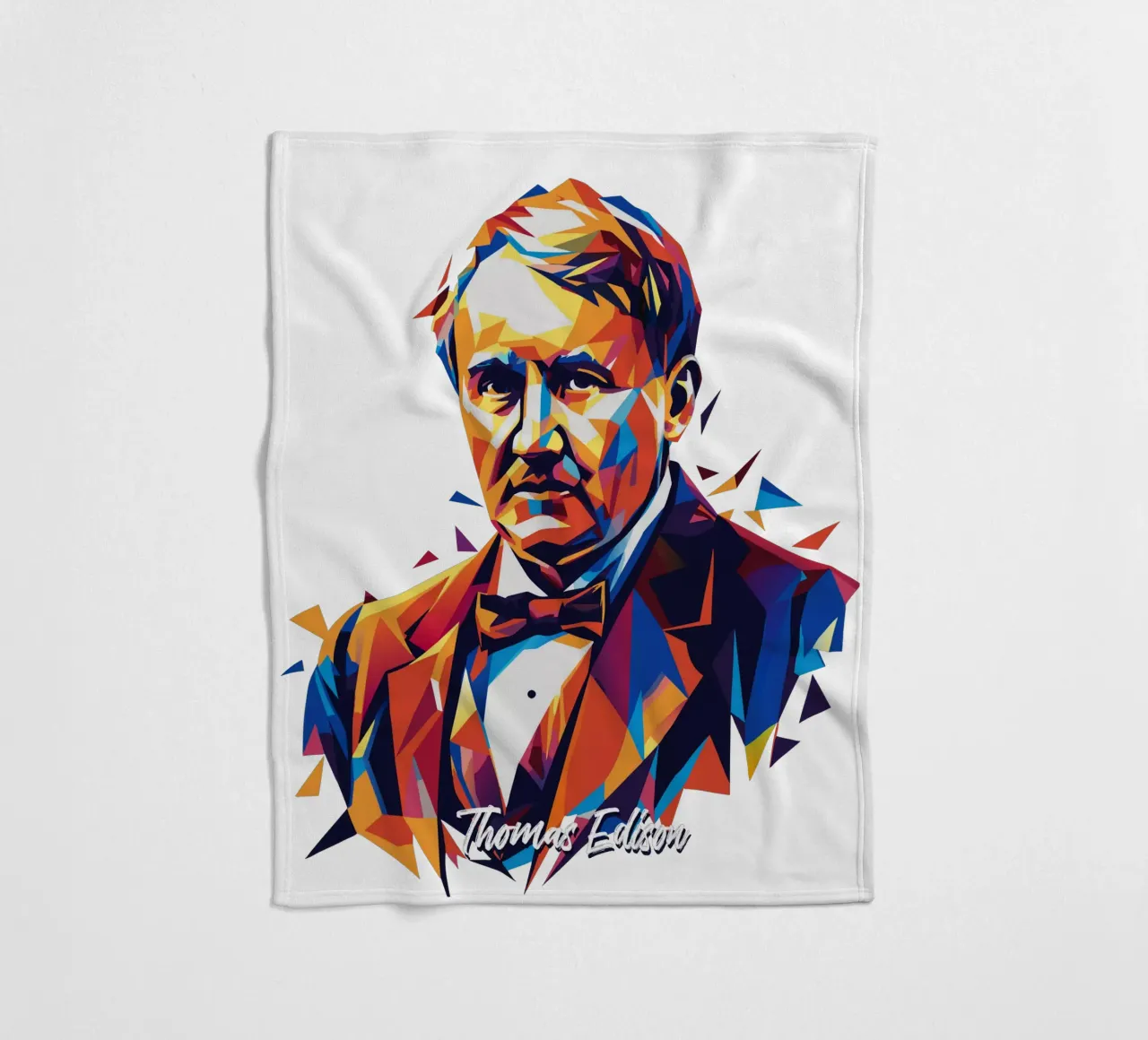 Thomas Edison WPAP Pop Art coperta in pile da vectorartnesia