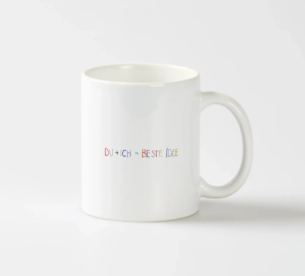 Du + ich tazza in ceramica da Brushmeetspaper