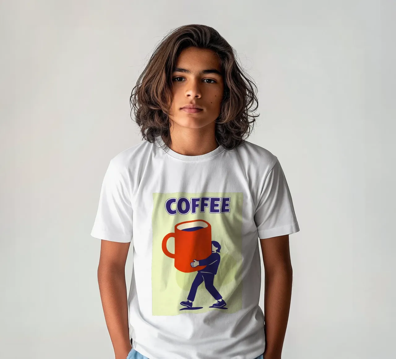 caffè t-shirt bambini da Bulaxtims
