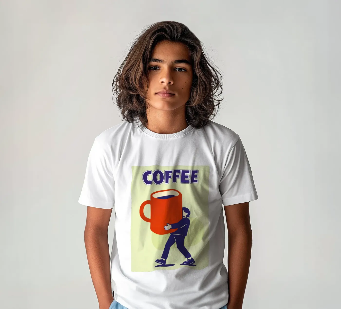 caffè t-shirt bambini da Bulaxtims