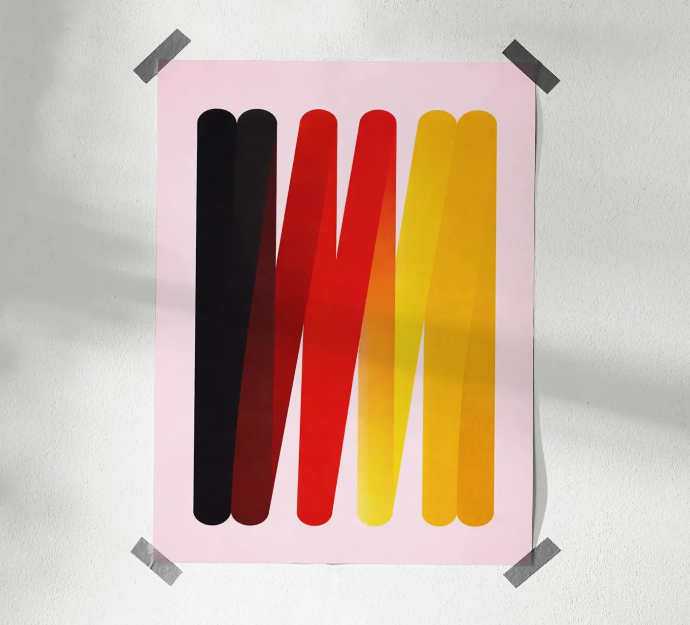 germany brush flag poster by Bulaxtims