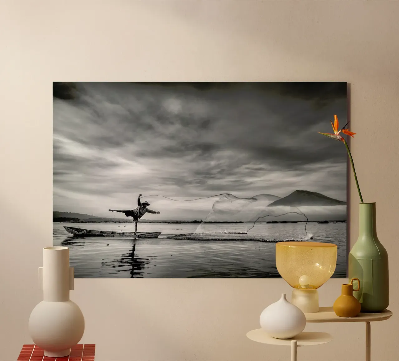 Man behind the nets - Arief Siswandhono alluminio dibond da Pictufy