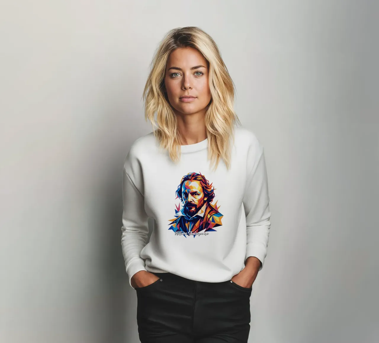 William Shakespeare WPAP Pop Art felpa da vectorartnesia