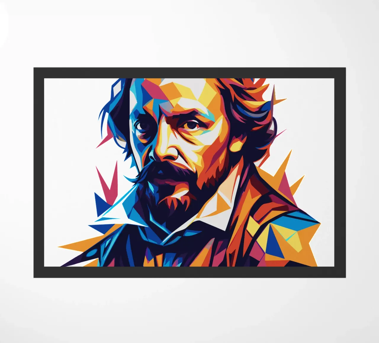 William Shakespeare WPAP Pop Art felpudo de vectorartnesia