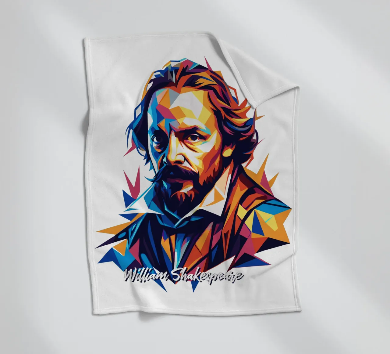 William Shakespeare WPAP Pop Art coperta in pile da vectorartnesia