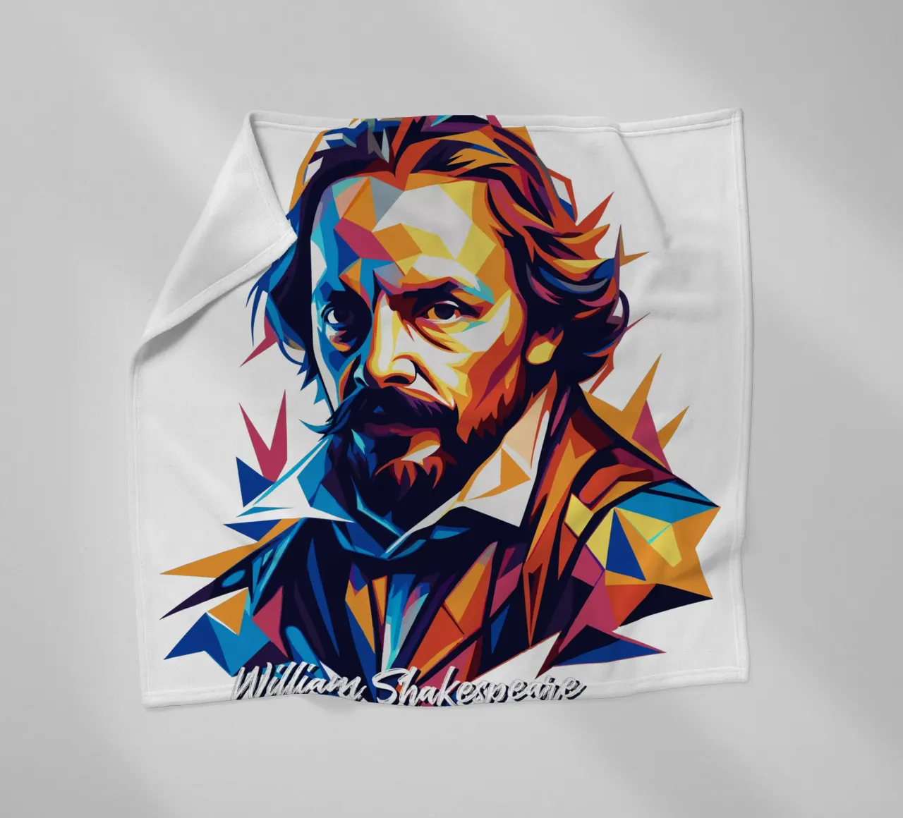 William Shakespeare WPAP Pop Art coperta in pile da vectorartnesia