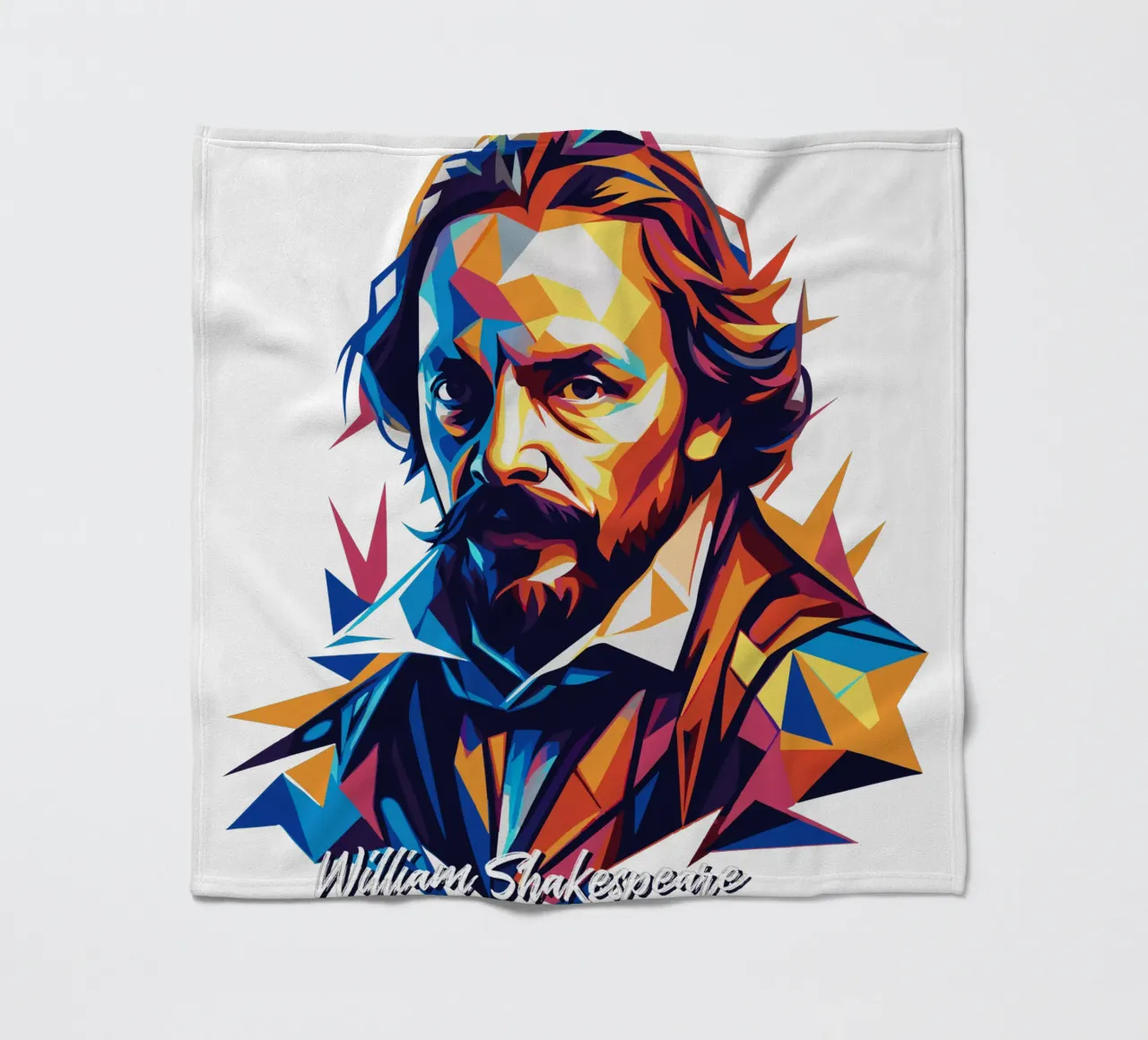 William Shakespeare WPAP Pop Art coperta in pile da vectorartnesia