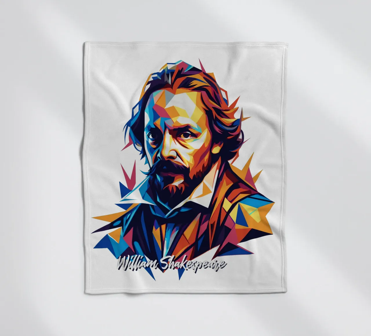 William Shakespeare WPAP Pop Art coperta in pile da vectorartnesia