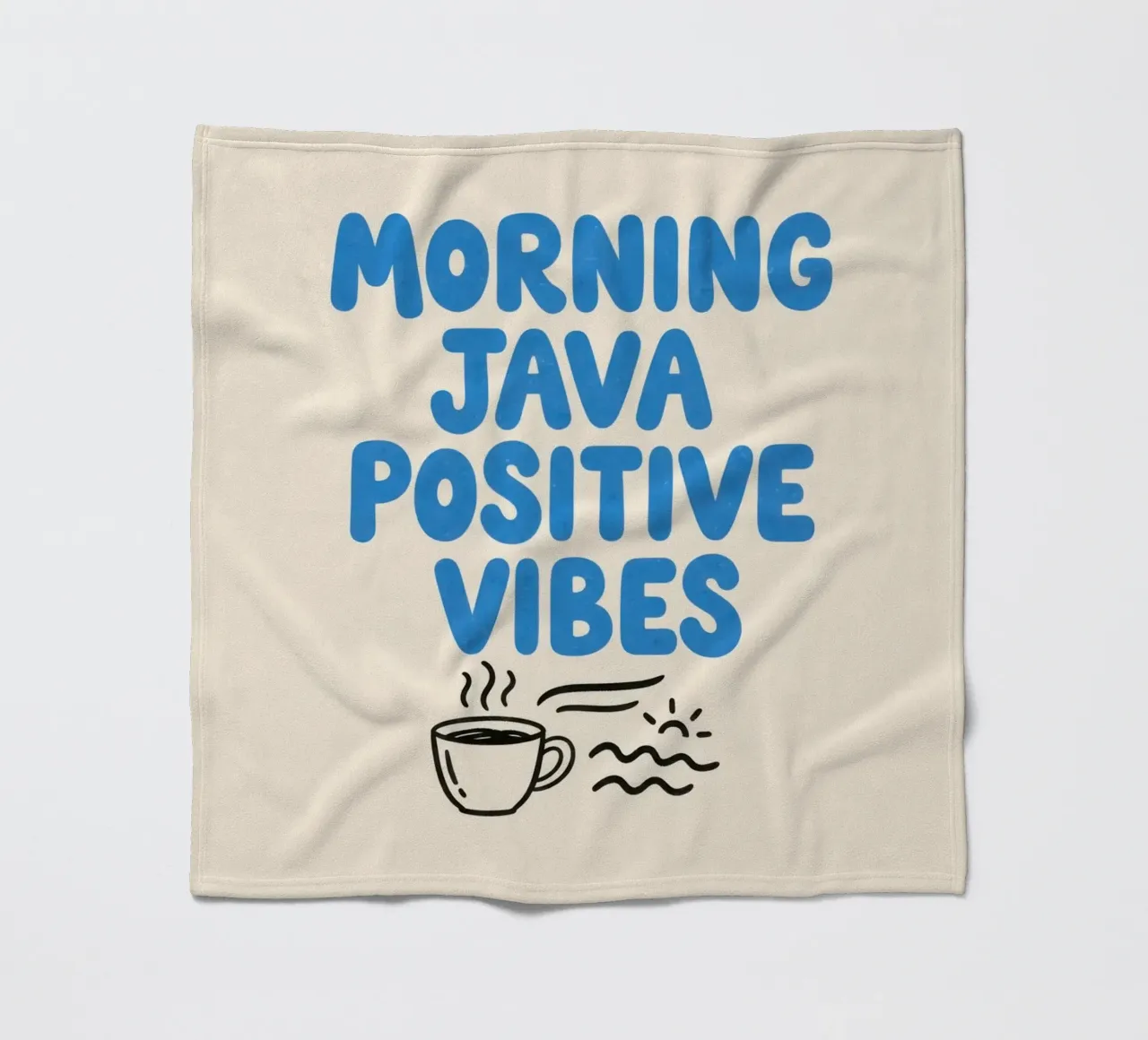 Morning Java Positive Vibes Fleecedecke von SayingGood